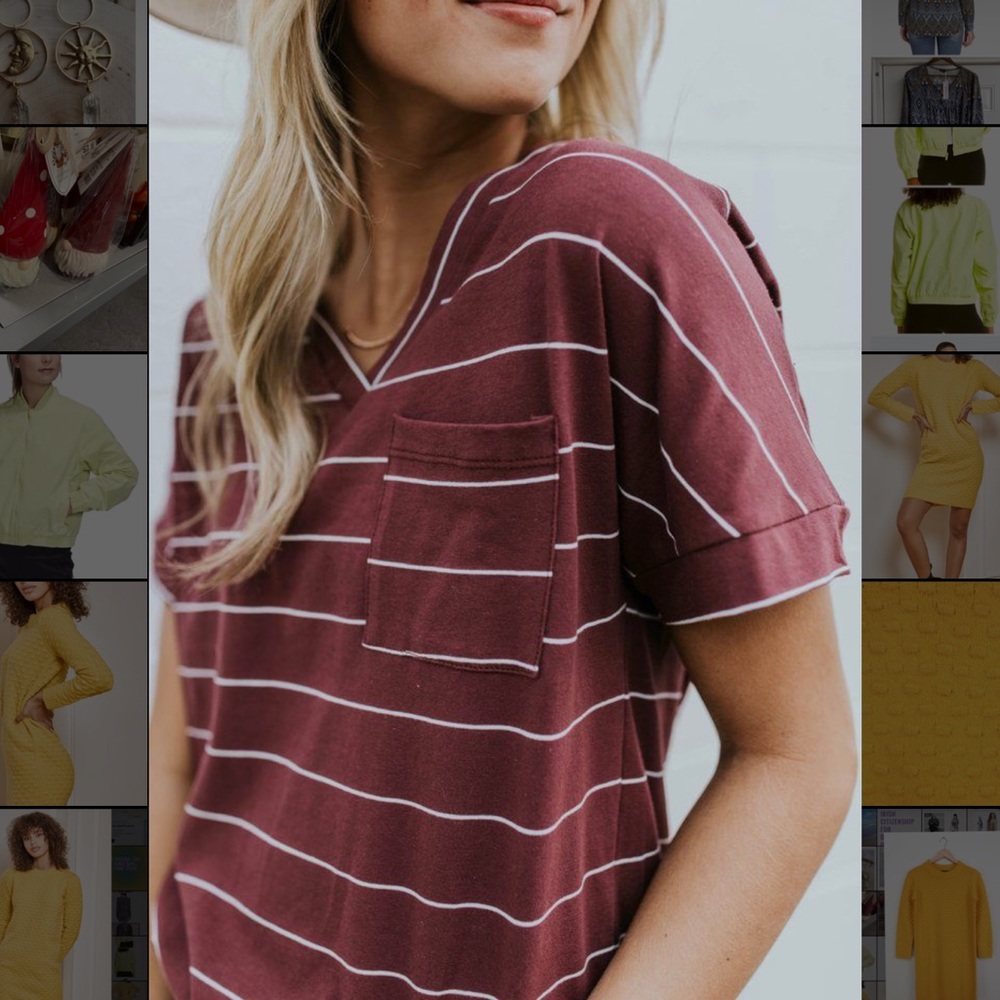 Roolee The Perfect Stripe Tee in Green